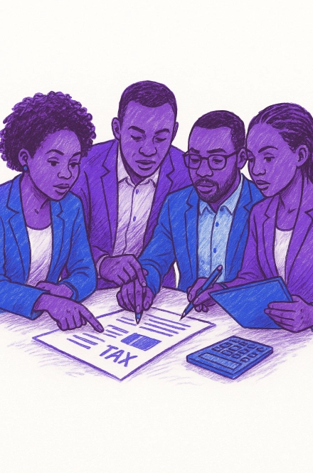 Tax Savvy Uganda team illustration